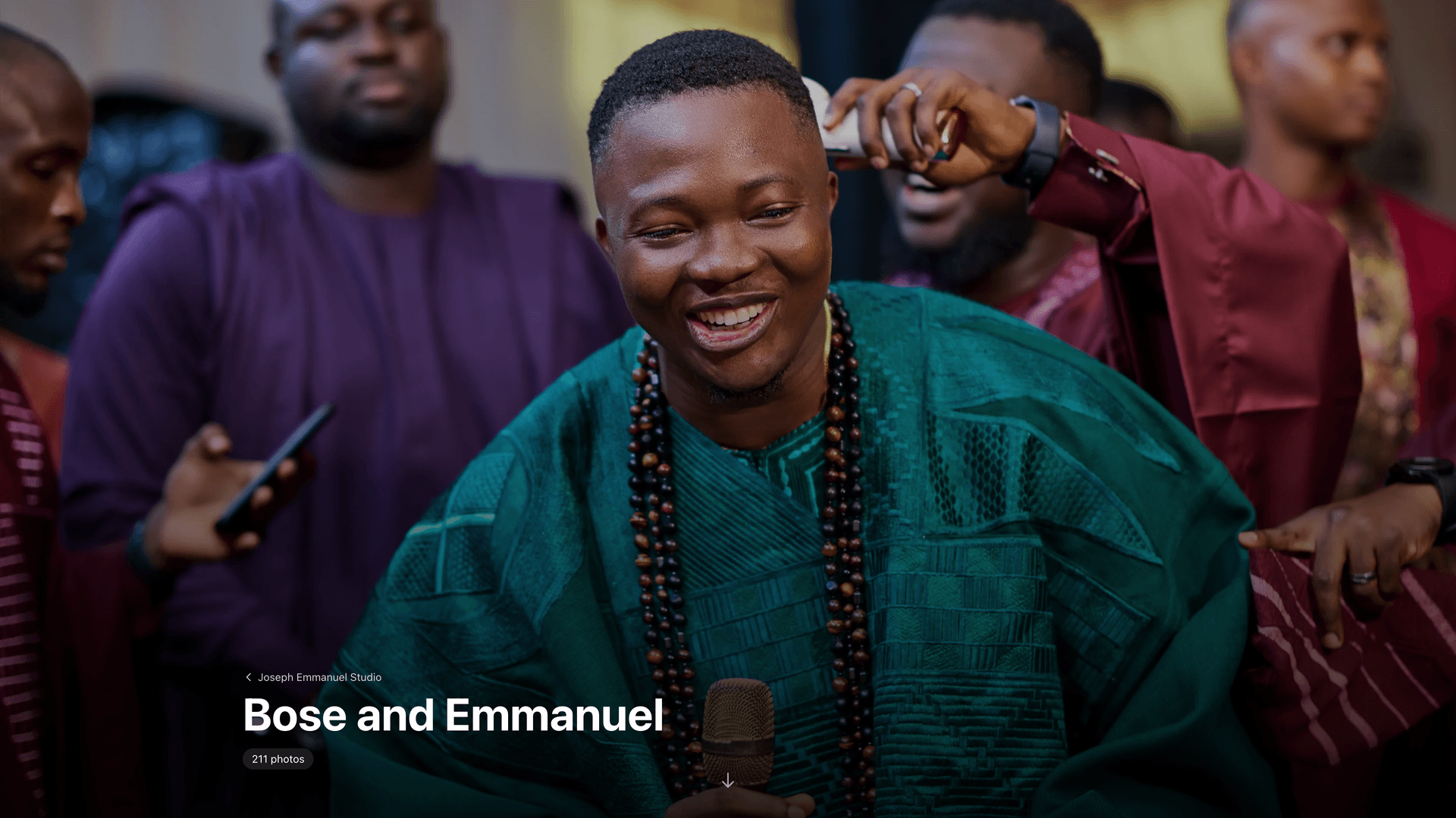 Dashboard showing client activity and photo selections